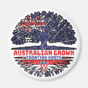 Croatian Croatia Australian Australia Tree Roots Magnet