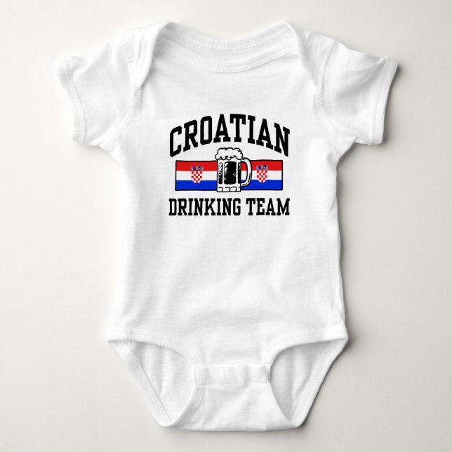 Croatian Drinking Team T-Shirt (Front)