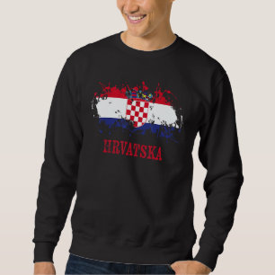 Croatian enthusiasts for Hrvatska and Croatia Sweatshirt