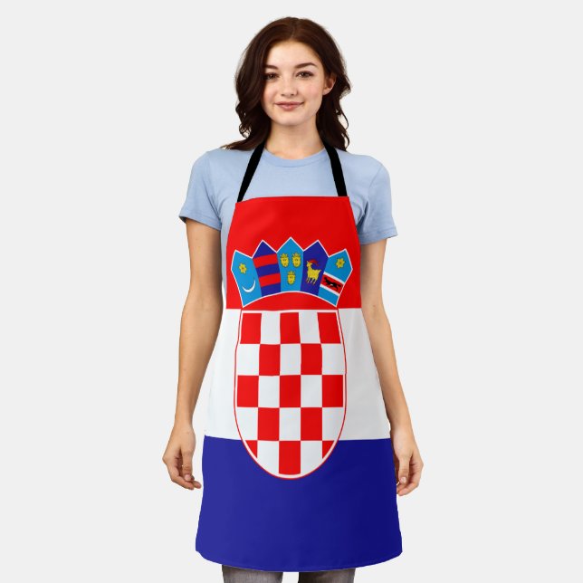 Croatian flag  apron (Worn)