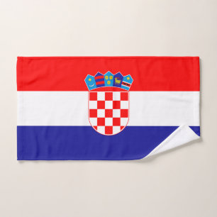 Croatian Flag Bath Towel Set
