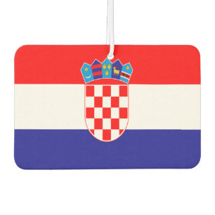 Croatian flag car air freshener
