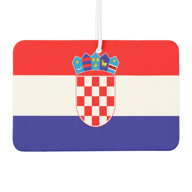 Croatian flag car air freshener (Front)