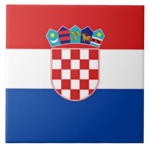 Croatian Flag  Ceramic Tile