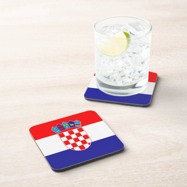 Croatian flag coaster (Right Side)