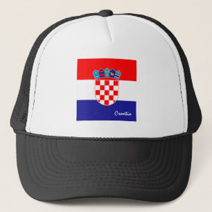 Croatian flag & Croatia holiday /sports fans Trucker Hat