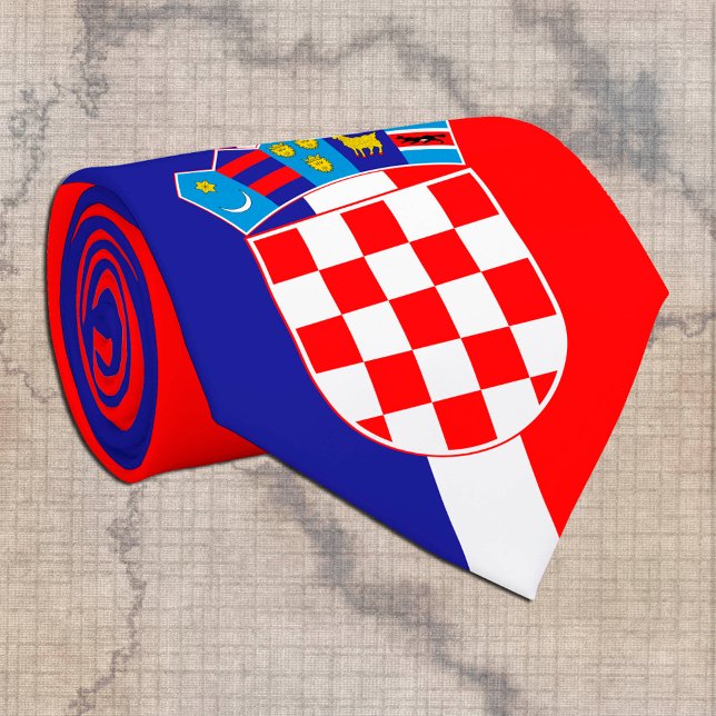 Croatian Flag & Croatia travel, business / sports Tie (Creator Uploaded)