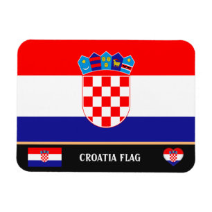 Croatian Flag & Croatia travel, holiday /Sports Magnet