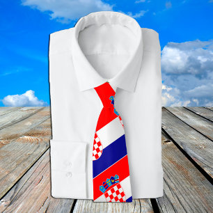Croatian Flag & Croatia travel, holiday /sports Tie