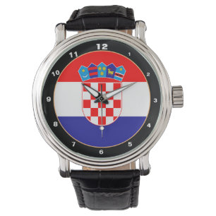 Croatian Flag & Croatia trendy fashion /design Watch