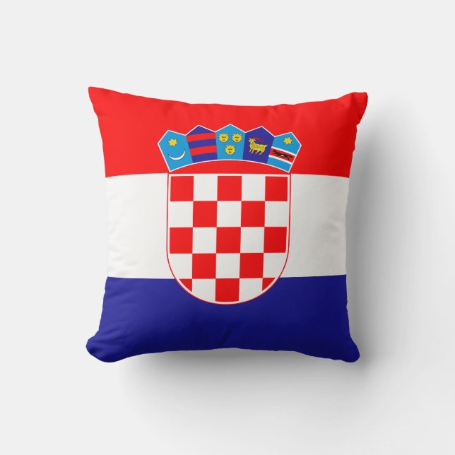 Croatian Flag Cushion (Front)