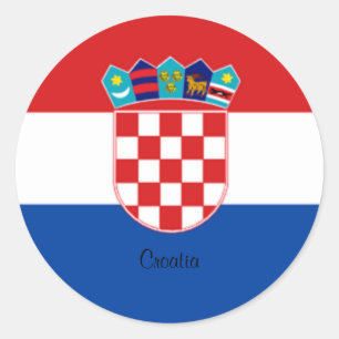 Croatian Flag design sticker