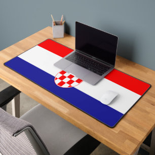Croatian flag desk mat