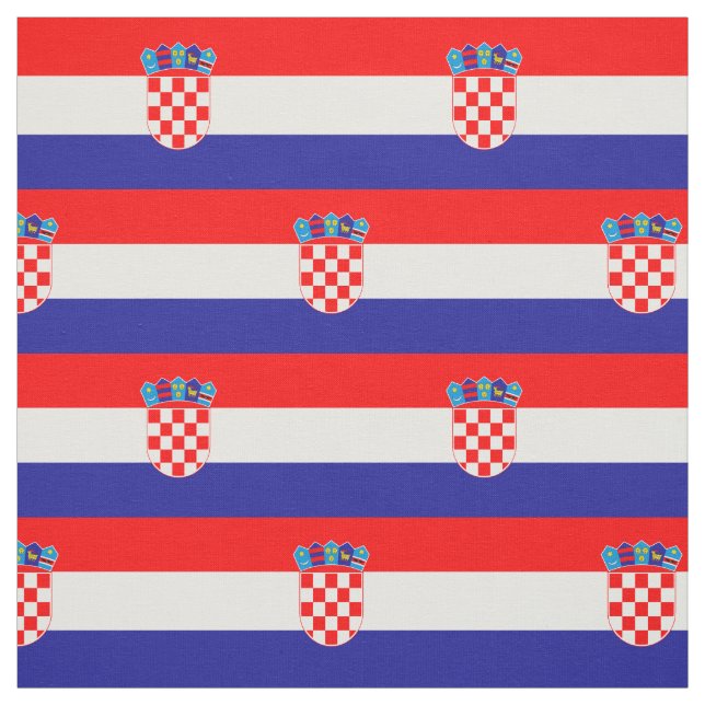 Croatian Flag Fabric (Swatch)