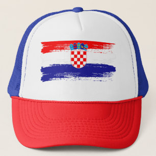 Croatian Flag Gift Football Fan Sports Trucker Hat