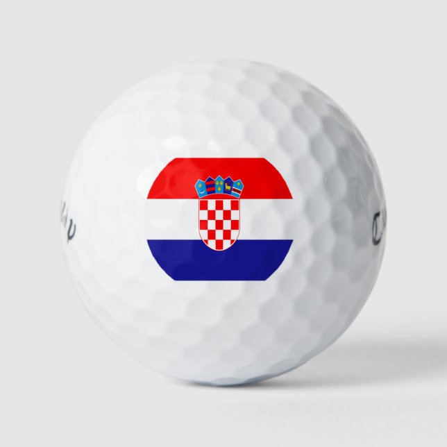Croatian flag  golf balls (Front)