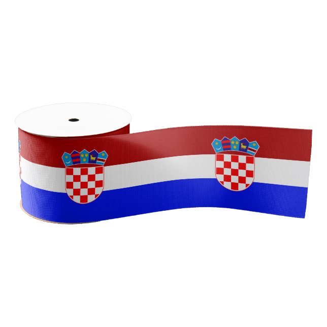 Croatian flag grosgrain ribbon (Spool)