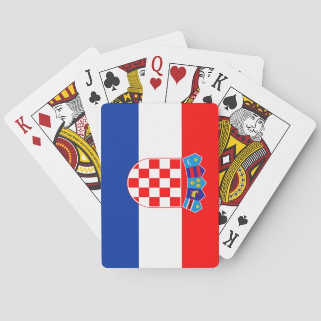 Croatian Flag | Hrvatska  Playing Cards (Back)