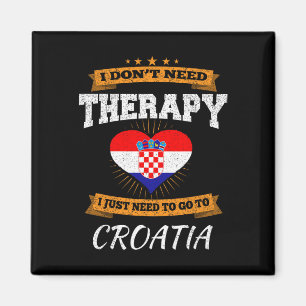 Croatian Flag I Croatia Vacation Gift I Funny Croa Magnet