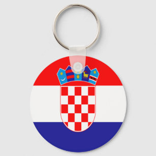 Croatian flag key ring