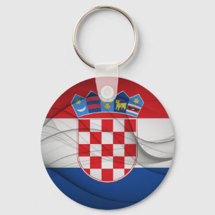 Croatian Flag Key Ring