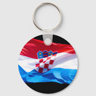 Croatian Flag Key Ring