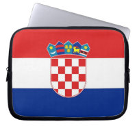 Croatian Flag Laptop Sleeve