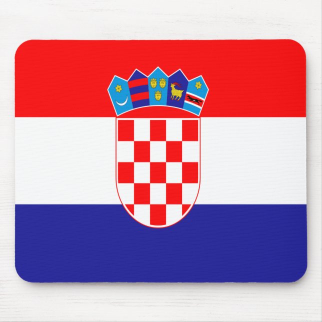 Croatian flag mouse pad (Front)