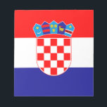 Croatian Flag Notepad<br><div class="desc">The national flag of Croatia.</div>