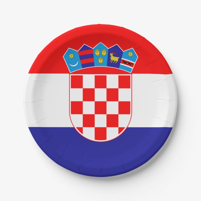 Croatian flag Plate (Front)