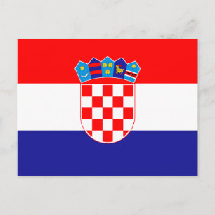 Croatian Flag Postcard
