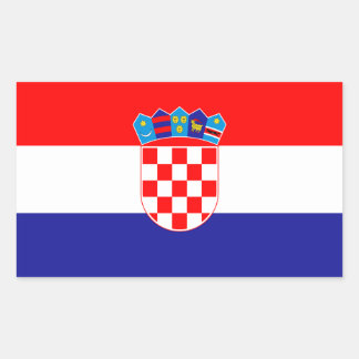Croatian Flag Rectangular Sticker