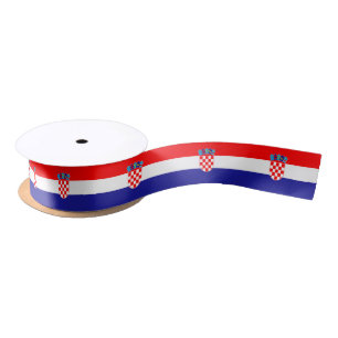 Croatian Flag Satin Ribbon