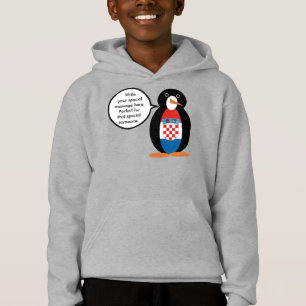 Croatian Flag Talking Ms Penguin Personalised