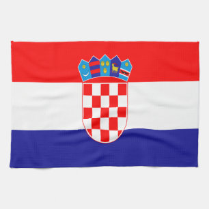 Croatian flag tea towel