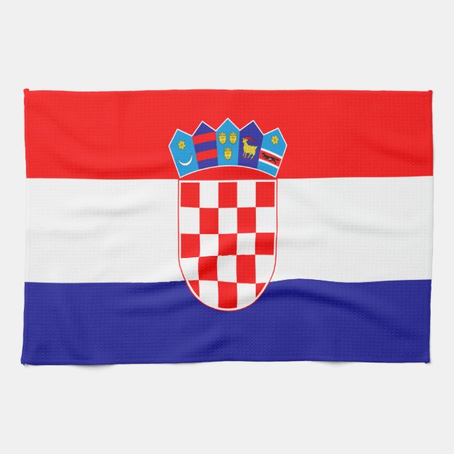 Croatian flag tea towel (Horizontal)