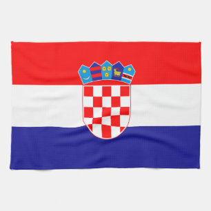 Croatian Flag Tea Towel