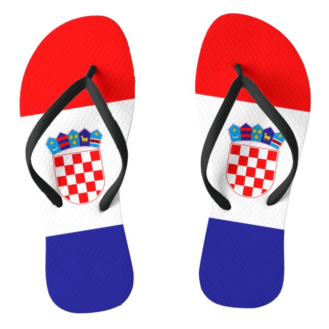 Croatian flag thongs (Footbed)