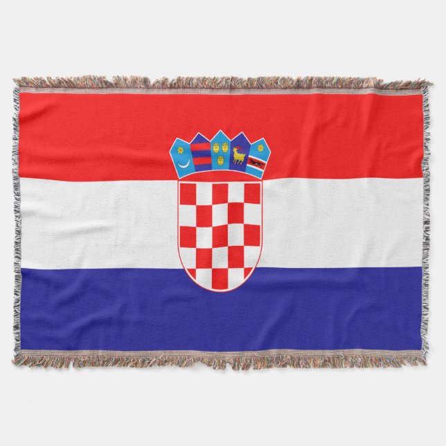 Croatian flag throw blanket (Front)