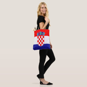 Croatian flag tote bag