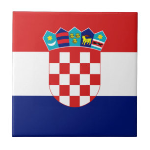 Croatian flag - Trobojnica Ceramic Tile