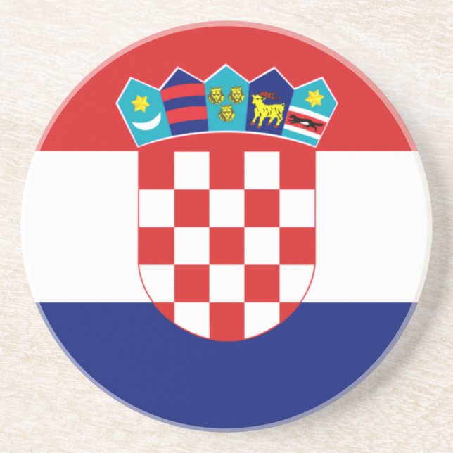 Croatian flag - Trobojnica Coaster (Front)