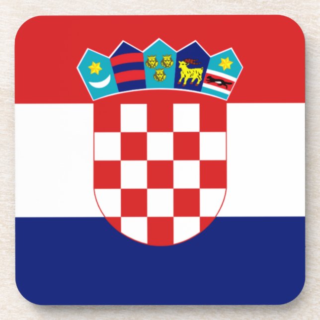 Croatian flag - Trobojnica Coaster (Front)