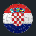 Croatian flag - Trobojnica Dartboard<br><div class="desc">Croatian flag - Trobojnica</div>
