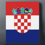 Croatian flag - Trobojnica Plaque<br><div class="desc">Croatian flag - Trobojnica</div>
