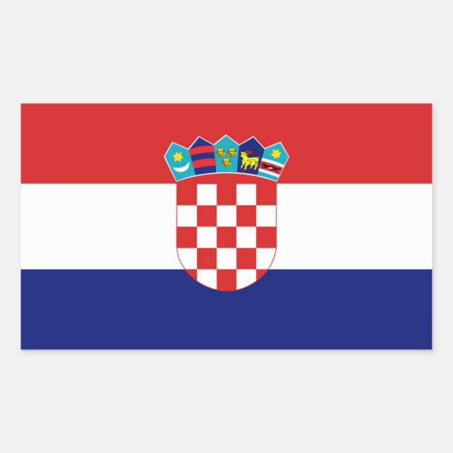 Croatian flag - Trobojnica Rectangular Sticker (Front)