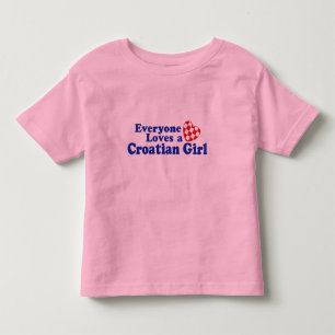 Croatian Girl Toddler T-Shirt