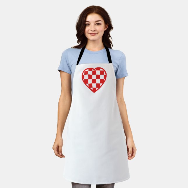 Croatian Heart Apron (Worn)