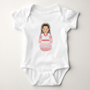 Croatian Matryoshka Baby Bodysuit