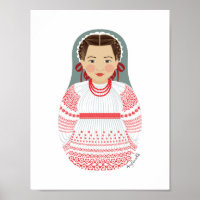 Croatian Matryoshka Poster